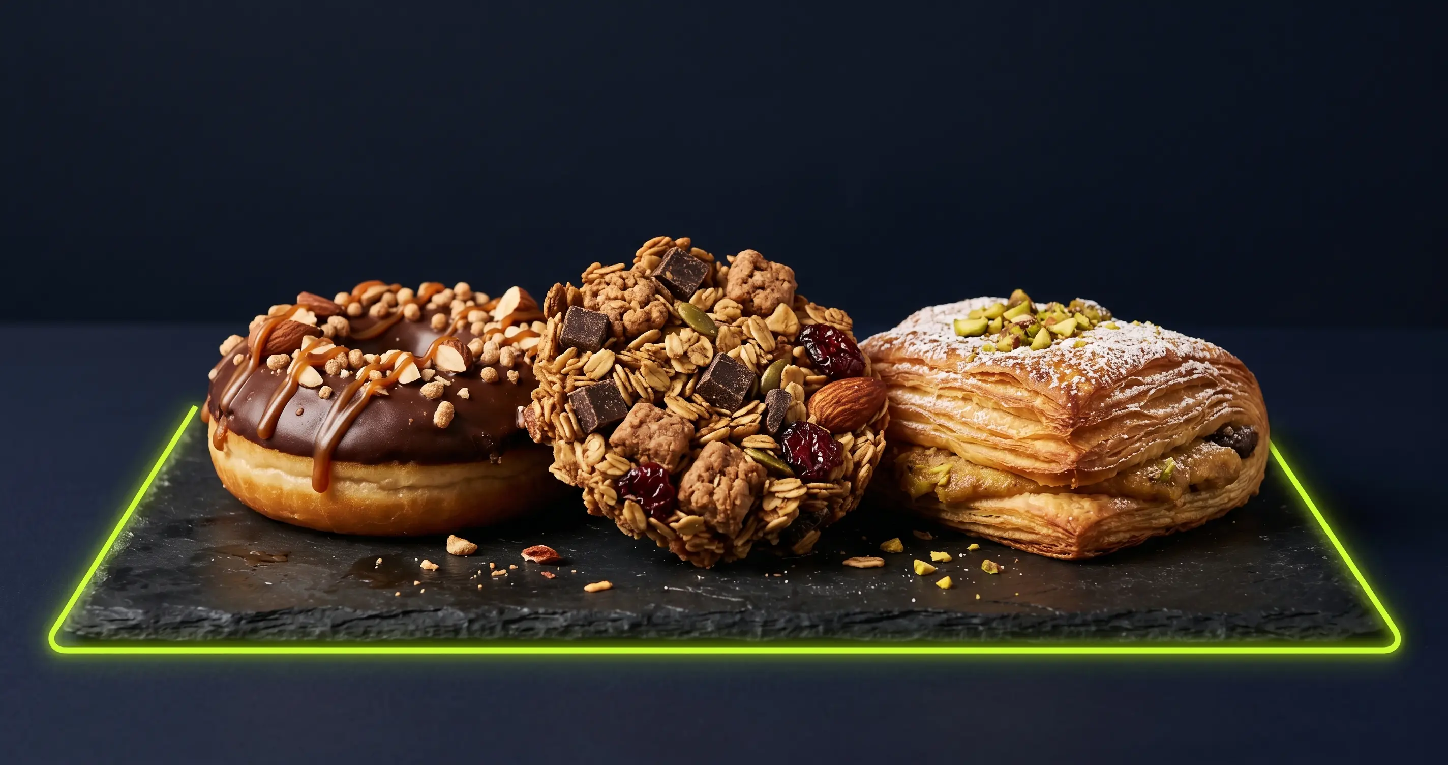 Sweet snacks high protein concept