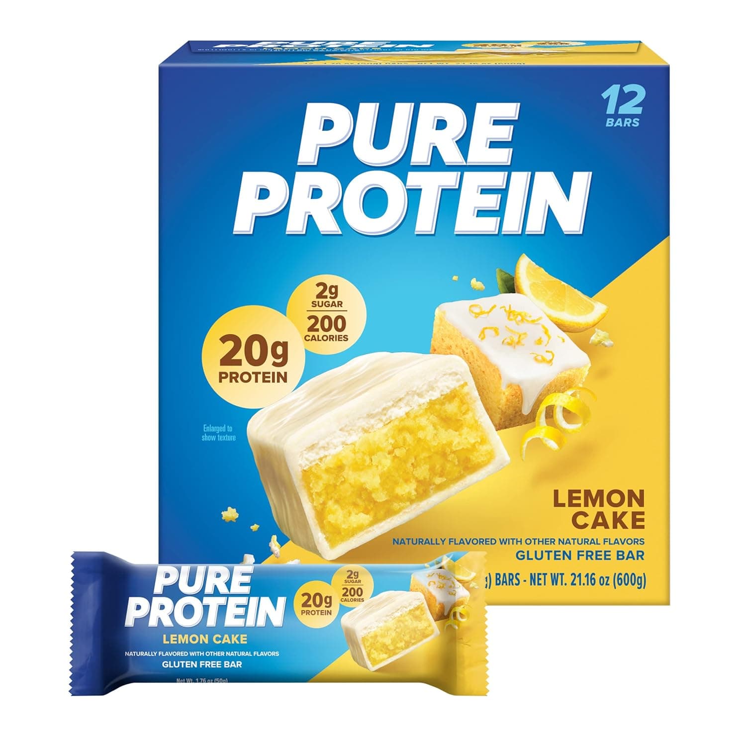 Pure Protein Bars (Lemon Cake)
